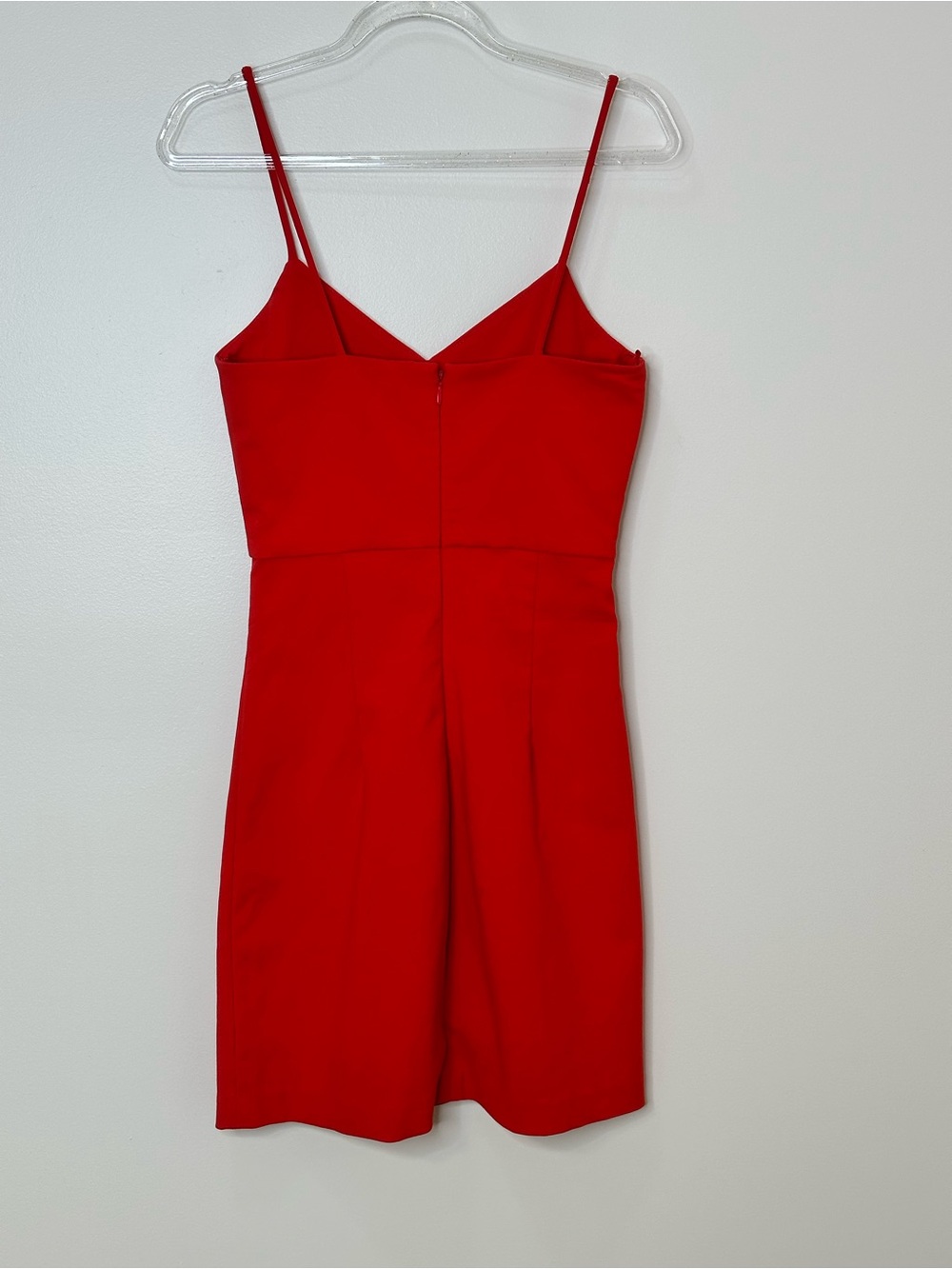 Zara Red Cut Out Mini Dress XS Strappy Bodycon Party Dress - Picture 4 of 5